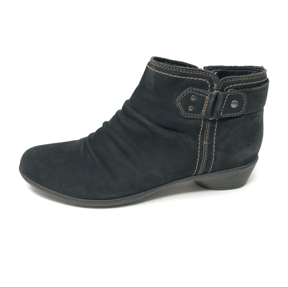 Cobb Hill NICOLE Flat Ankle Boots Black 9.5